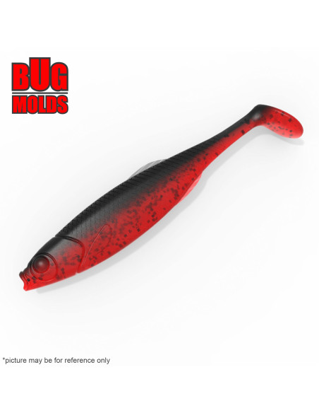 Fishing soft bait mold PolishBleakShad 4 inch model ID V969 from Bugmolds