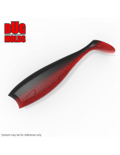 Fishing soft bait mold NitroShad 4,1 inch model ID V1035 from Bugmolds