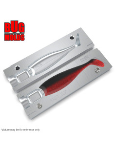 Fishing soft bait mold NitroShad 4,1 inch model ID V1035 from Bugmolds 2