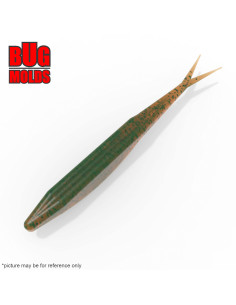 Fishing soft bait mold SuperFluke 7 inch model ID W197 from Bugmolds