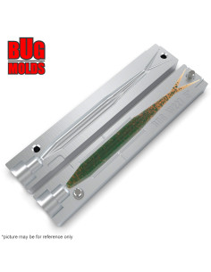 Fishing soft bait mold SuperFluke 7 inch model ID W197 from Bugmolds 2