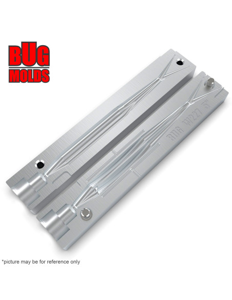 Fishing soft bait mold SuperFluke 7 inch model ID W197 from Bugmolds