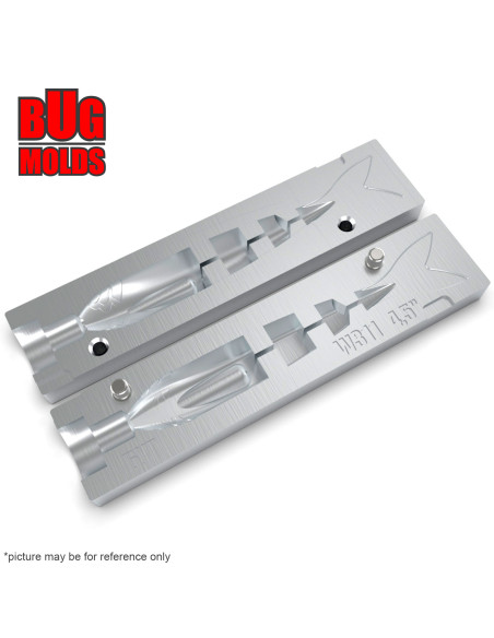 Fishing soft bait mold Javalon 4,3 inch model ID W246 from Bugmolds