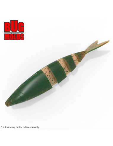 Fishing soft bait mold Javalon 5,5 inch model ID W300 from Bugmolds