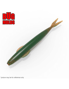 Fishing soft bait mold Sakamata(FinSFishTail) 5 inch model ID W344 from Bugmolds