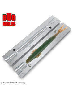 Fishing soft bait mold Sakamata(FinSFishTail) 5 inch model ID W344 from Bugmolds 2