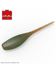 Fishing soft bait mold BabyShad 3 inch model ID W631 from Bugmolds