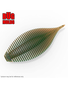 Fishing soft bait mold BellowsGill 2 inch model ID W732 from Bugmolds