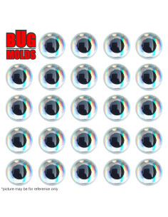 3D Eyes for DIY bait making Silver color 5mm ID EYE04