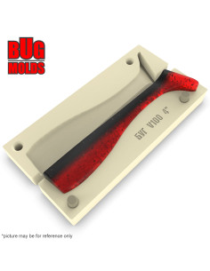 DIY Fishing soft bait Stone hand pour Swimbait 1-cav mold BigHammer 4inch model ID SV100_1s1_h 2