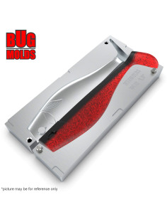 DIY Fishing soft bait Aluminum hand pour Swimbait 1-cav mold DexterShad 6,8inch model ID SV410_1a1_h 2