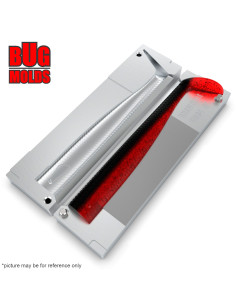 DIY Fishing soft bait Aluminum offset hook + hand pour Swimbait 1-cav mold NitroSlimShad 6inch model ID SV684_1a1_oh 2