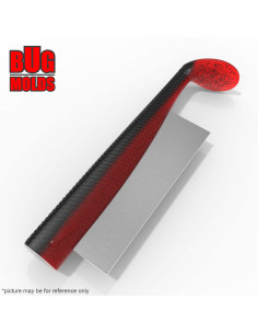 DIY Fishing soft bait Stone offset hook + hand pour Swimbait 1-cav mold NitroSlimShad 7,2inch model ID SV772_1s1_oh