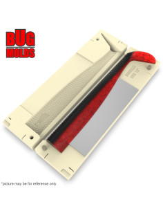 DIY Fishing soft bait Stone offset hook + hand pour Swimbait 1-cav mold NitroSlimShad 7,2inch model ID SV772_1s1_oh 2