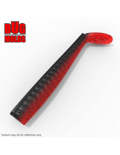 DIY Fishing soft bait Stone hand pour Swimbait 1-cav mold SandeelVibro 3,4inch model ID SV837_1s1_h