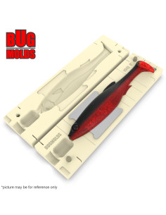 DIY Fishing soft bait Stone offset hook Swimbait 1-cav mold MagdraftFreestyle 6inch model ID SV949_1s1_o 2