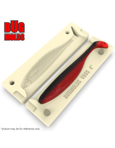 DIY Fishing soft bait Stone hand pour Swimbait 1-cav mold ShadTeezSlim 4inch model ID SV965_1s1_h 2