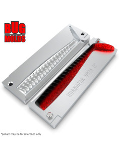 DIY Fishing soft bait Aluminum hand pour Swimbait 1-cav mold SandeelVibro 5inch model ID SV975_1a1_h 2