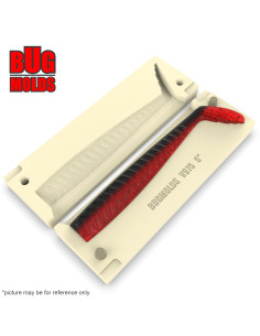 DIY Fishing soft bait Stone hand pour Swimbait 1-cav mold SandeelVibro 5inch model ID SV975_1s1_h 2