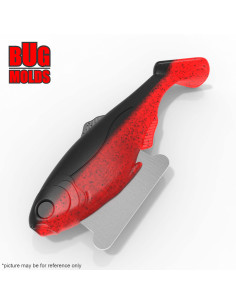 DIY Fishing soft bait Stone offset hook Swimbait 1-cav mold BattleShad 5,75inch model ID SV1022_1s1_o