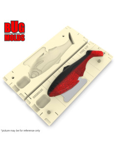 DIY Fishing soft bait Stone offset hook Swimbait 1-cav mold BattleShad 5,75inch model ID SV1022_1s1_o 2