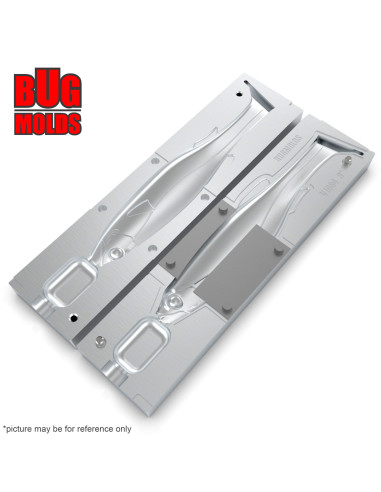 DIY Fishing soft bait Aluminum offset hook Swimbait 1-cav mold MagdraftFreestyle 8inch model ID SV1064_1a1_o