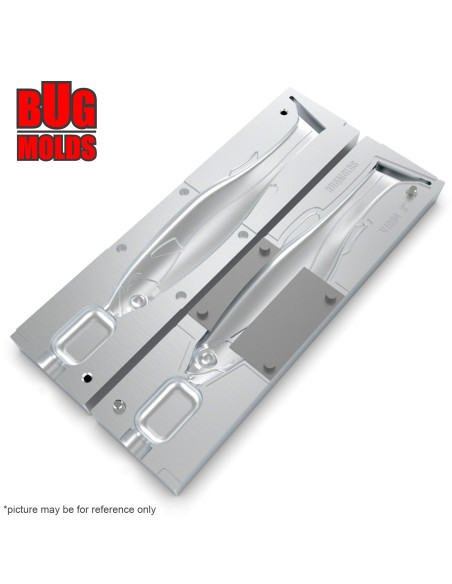 DIY Fishing soft bait Aluminum offset hook Swimbait 1-cav mold MagdraftFreestyle 8inch model ID SV1064_1a1_o