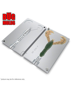 Fishing soft bait mold RageCraw 4 inch model ID C201 from Bugmolds 2