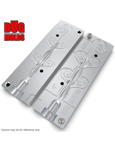 Fishing soft bait mold PowerLizard 4 inch model ID C267 from Bugmolds