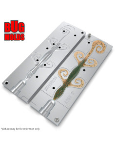 Fishing soft bait mold PowerLizard 8 inch model ID C269 from Bugmolds 2