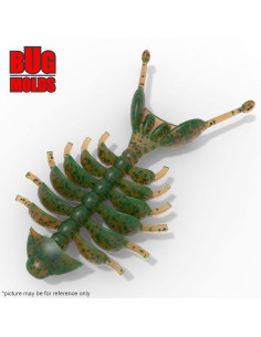 Fishing soft bait mold DancingBoneDoctor 1,5 inch model ID C519 from Bugmolds