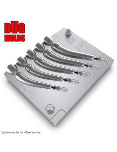 Aluminum CNC Mold Drop Shot Banana Shape 8-16g 5-cav: 8-10-12-14-16g ID L107