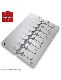 Aluminum CNC Mold Jig Head Round Shape 1-4,5g 8-cav: 1-1.5-2-2.5-3-3.5-4-4.5g ID L113 2