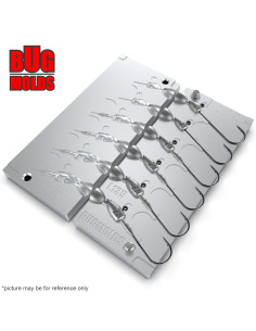 Aluminum CNC Mold Jig Head Fish Shape 3-7g 6-cav: 3-3-5-5-7-7g ID L135 2