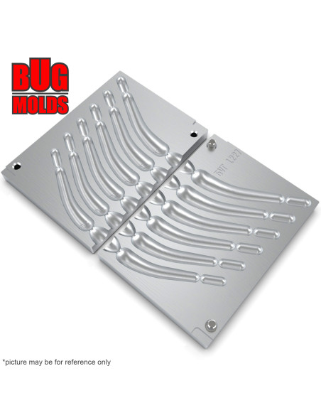 Aluminum CNC Mold Drop Shot Banana Shape 35-60g 6-cav: 35-40-45-50-50-60g ID L227