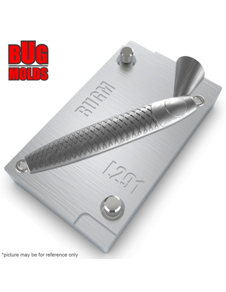 Aluminum CNC Mold Pilker Dirty Harry 30g 1-cav: 30g ID L291