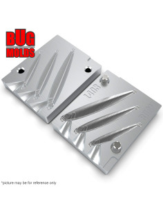 Aluminum CNC Mold Pilker DuplexPilker 35-55mm 3-cav: 35-45-55mm ID L403 2