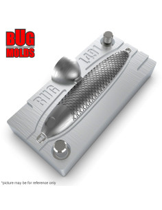 Aluminum CNC Mold Pilker IronMinnow 57mm 1-cav: 57mm ID L491