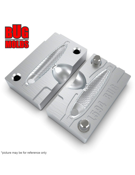 Aluminum CNC Mold Pilker IronMinnow 40mm 1-cav: 40mm ID L594