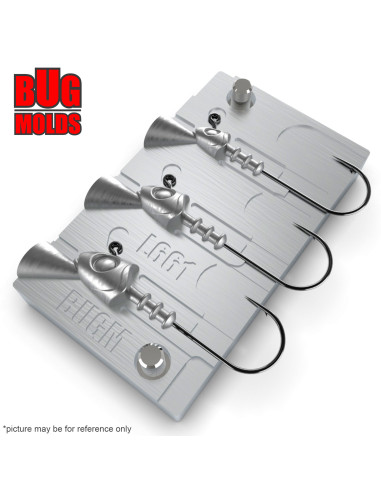 Aluminum CNC Mold Jig Head 360 GT 3,5-10,6g 3-cav: 3,5-7,1-10,6g ID L661