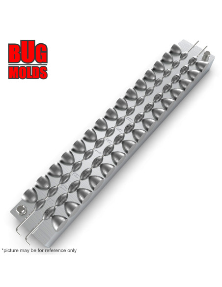 Aluminum CNC Mold InLine Sinker Olive Lead 1-1,5g 30-cav: 1-1-1-1-1-1-1-1-1-1-1-1-1-1-1-1,5-1,5-1,5-1,5-1,5-1,5-1,5-1,5-1,5-1,5-