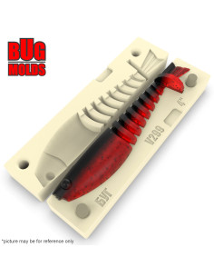 DIY Fishing soft bait Stone hand pour Swimbait 1-cav mold MinnowHandPour 4inch model ID SV299_1s1_h 2