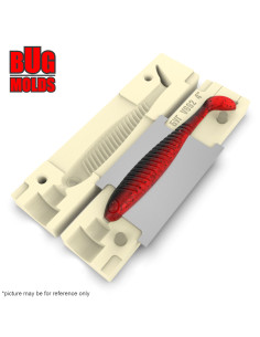 DIY Fishing soft bait Stone offset hook Swimbait 1-cav mold DjLine 4inch model ID SV692_1s1_o 2