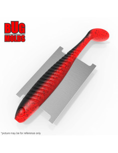 DIY Fishing soft bait Stone offset hook Swimbait 1-cav mold DjLine 5,6inch model ID SV696_1s1_o