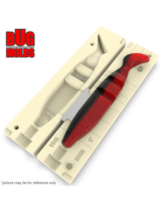 DIY Fishing soft bait Stone offset hook Swimbait 1-cav mold MagicShadBootTail 6inch model ID SV849_1s1_o 2