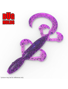 Fishing soft bait mold Lizard 4 inch model ID T181 from Bugmolds