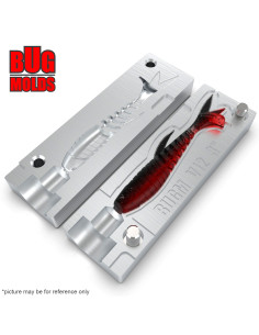 Fishing soft bait mold Minnow 3 inch model ID V12 from Bugmolds 2
