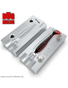 Fishing soft bait mold SwingImpactFat 1,5 inch model ID V40 from Bugmolds 2