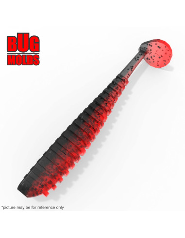 Fishing soft bait mold AjiRingerShad 1,5 inch model ID V42 from Bugmolds