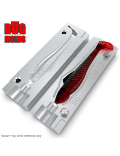Fishing soft bait mold Ohio 3 inch model ID V52 from Bugmolds 2